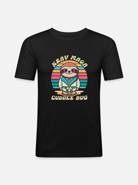 Krav Maga - T-shirt près du corps Homme - noir