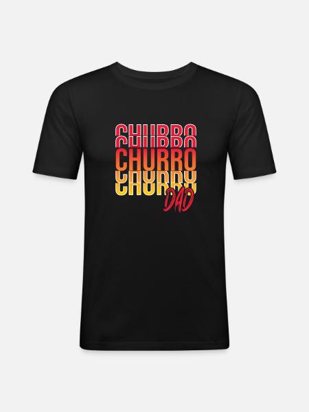 Spanish food - Men's Slim Fit T-Shirt - black