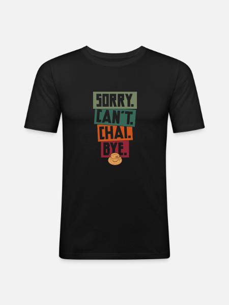 Chai - Men's Slim Fit T-Shirt - black