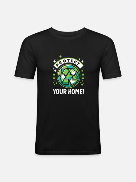 Environmental protection - Men's Slim Fit T-Shirt - black