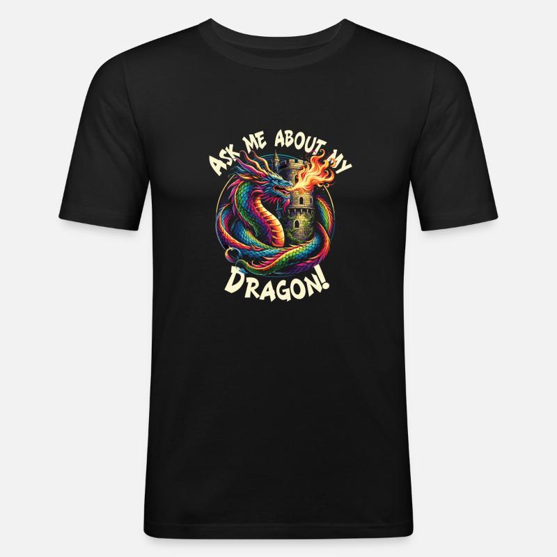 Mittelalter Markt - Männer Slim Fit T-Shirt - Schwarz