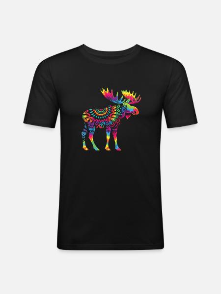 Hippie Festival - Men's Slim Fit T-Shirt - black