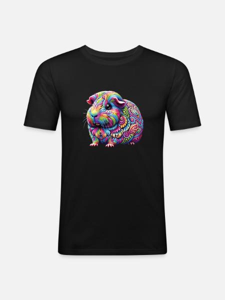 Hippie Festival - Men's Slim Fit T-Shirt - black