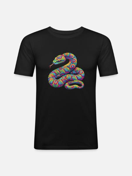 Hippie Festival - Men's Slim Fit T-Shirt - black