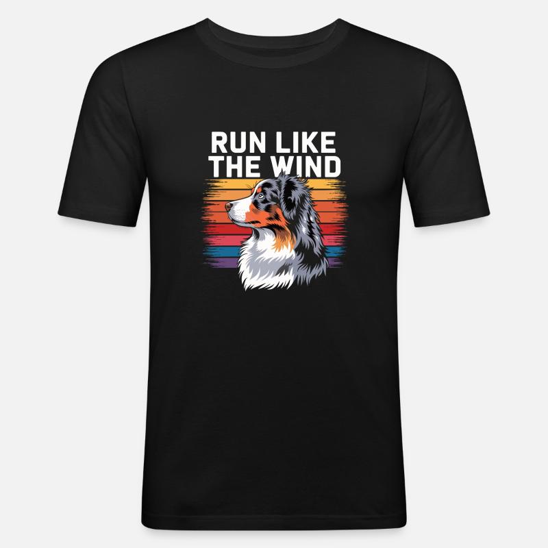 Agility - Männer Slim Fit T-Shirt - Schwarz