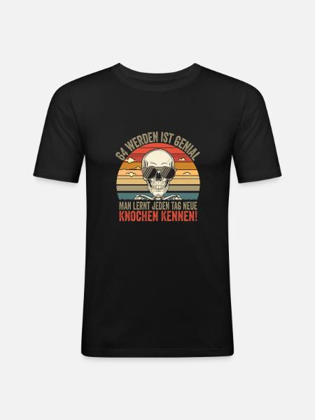 64th Birthday - Men's Slim Fit T-Shirt - black