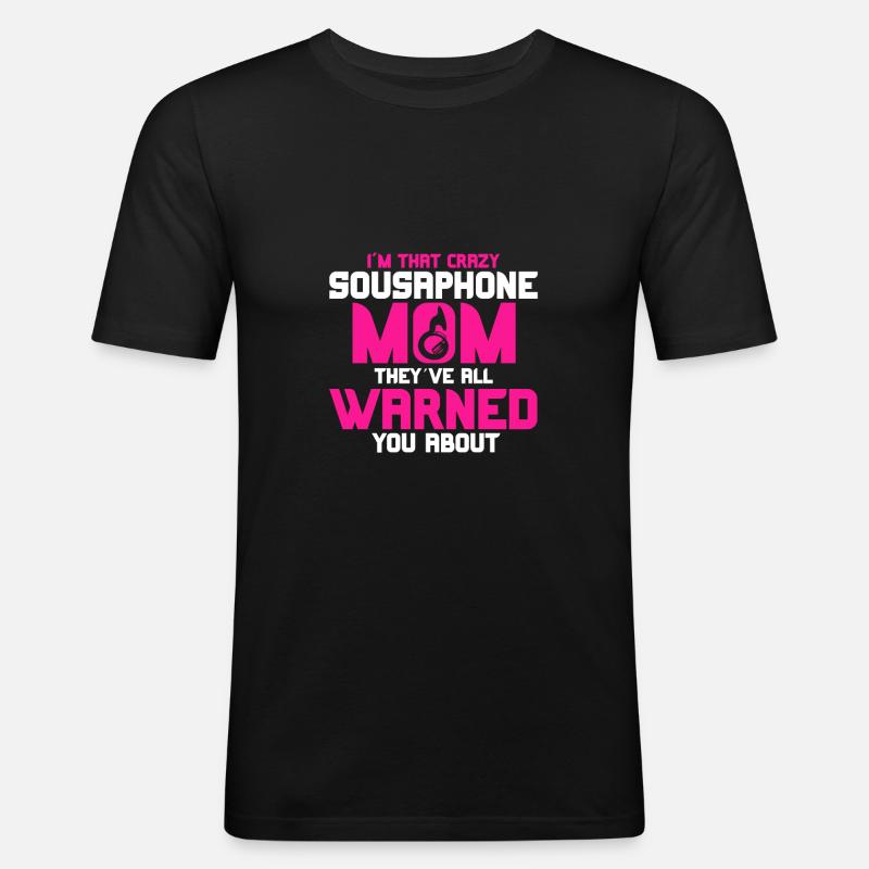 Sousaphone - Männer Slim Fit T-Shirt - Schwarz