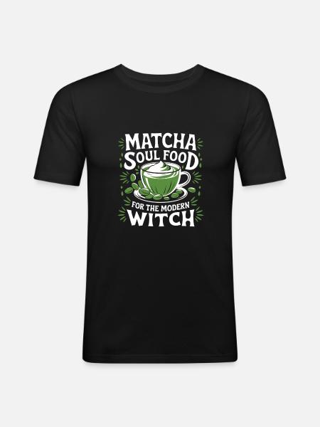 Matcha - Men's Slim Fit T-Shirt - black