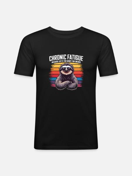 Office humor - Men's Slim Fit T-Shirt - black