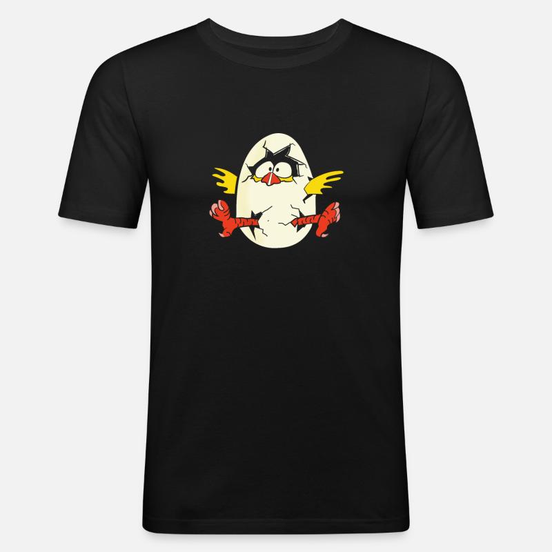 Easter Chicks Easter Spring - Men's Slim Fit T-Shirt - black