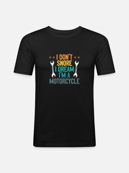 I am a motorcycle - Men's Slim Fit T-Shirt - black