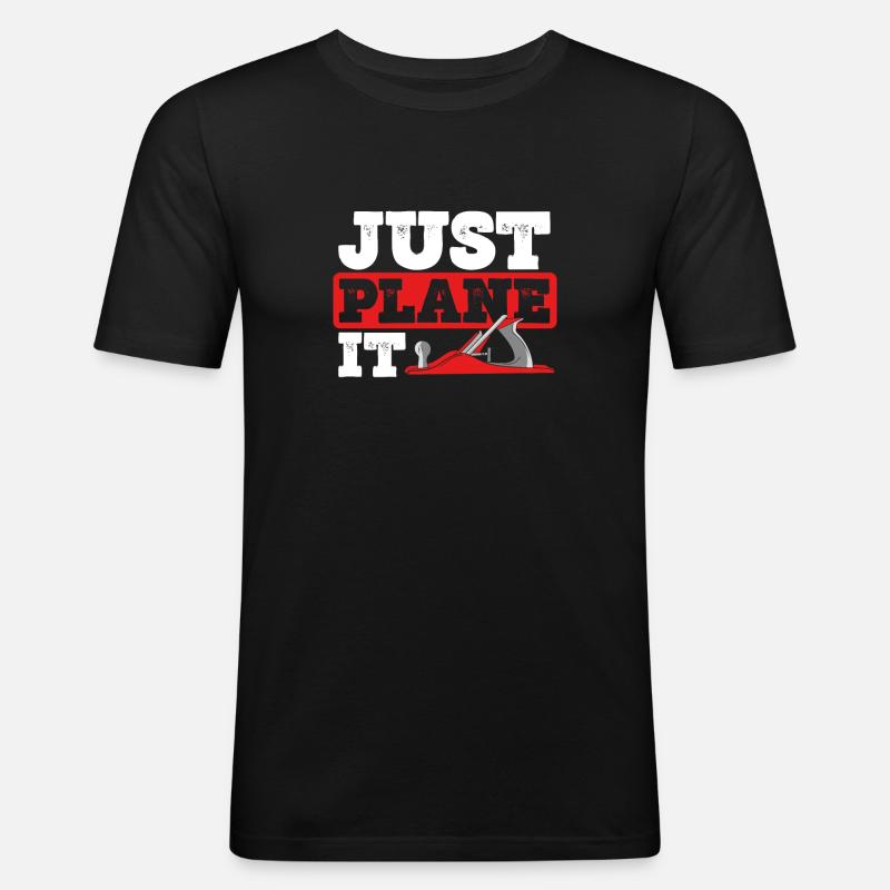 Planen Sie Es Einfach - Männer Slim Fit T-Shirt - Schwarz