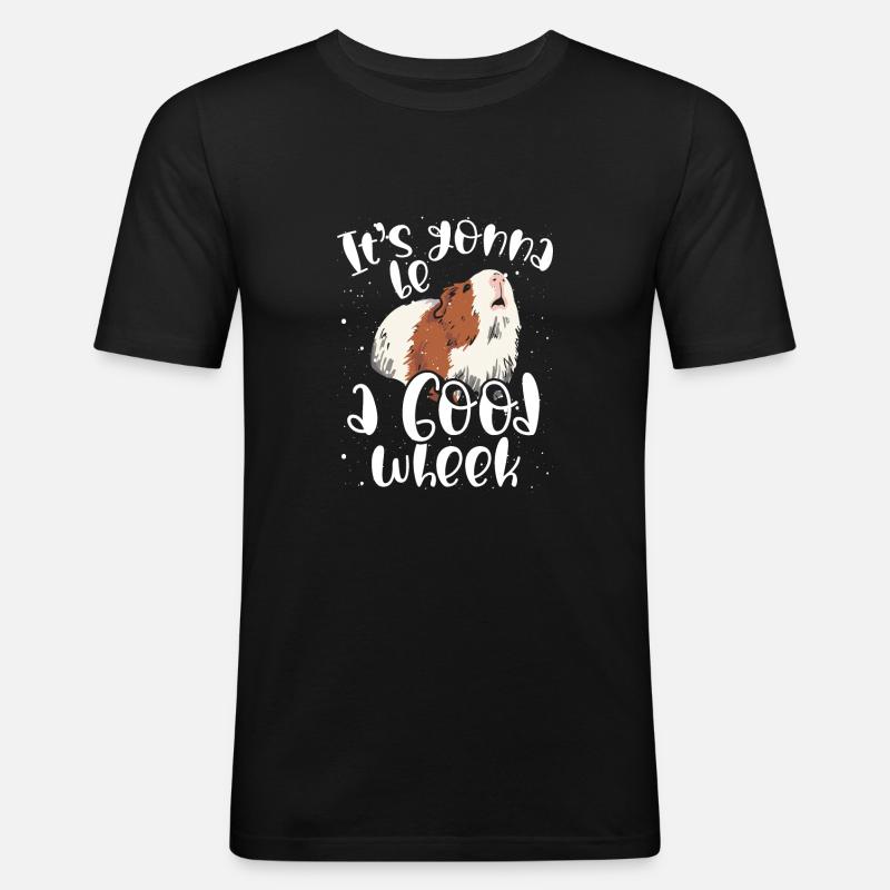 Es Wird Eine Gute Woche - Männer Slim Fit T-Shirt - Schwarz
