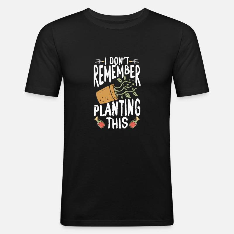 I can't remember that - Men's Slim Fit T-Shirt - black
