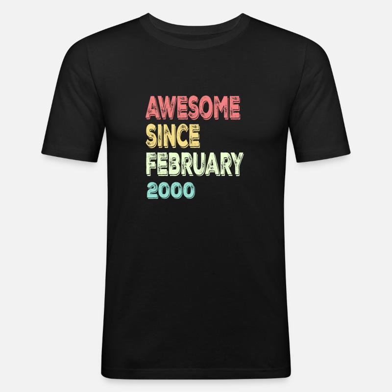 Génial depuis mars 2000 - T-shirt près du corps Homme - noir