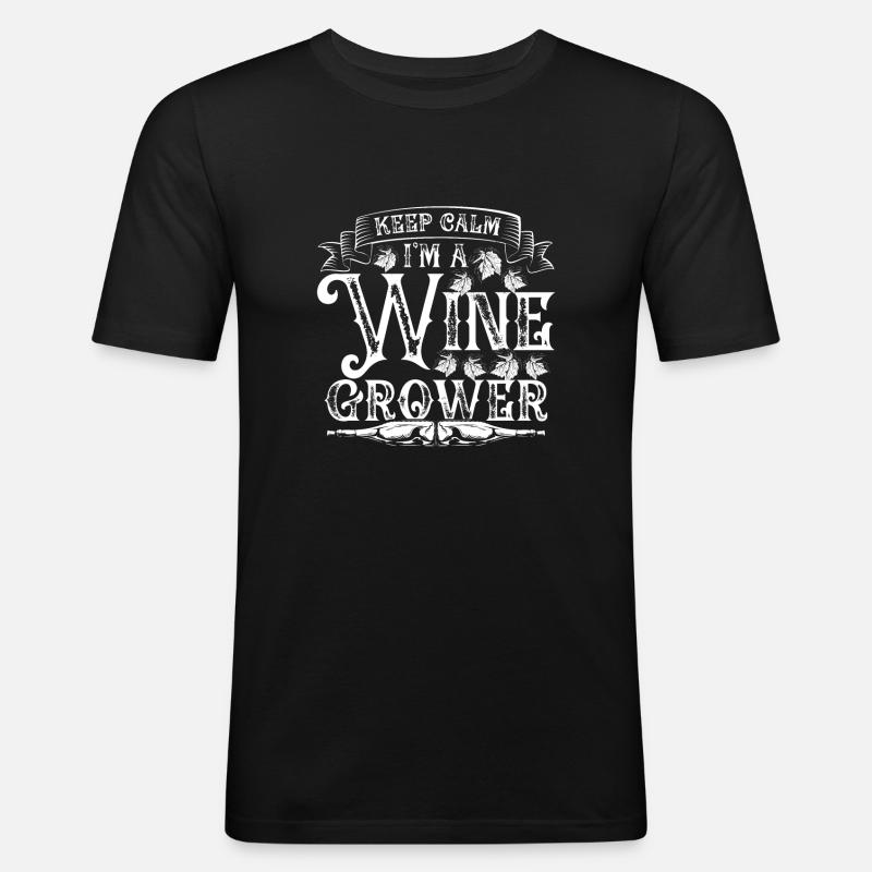 I am a winemaker - Men's Slim Fit T-Shirt - black