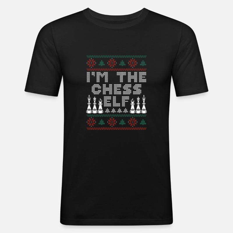 Ich Bin Der Schachelf - Männer Slim Fit T-Shirt - Schwarz