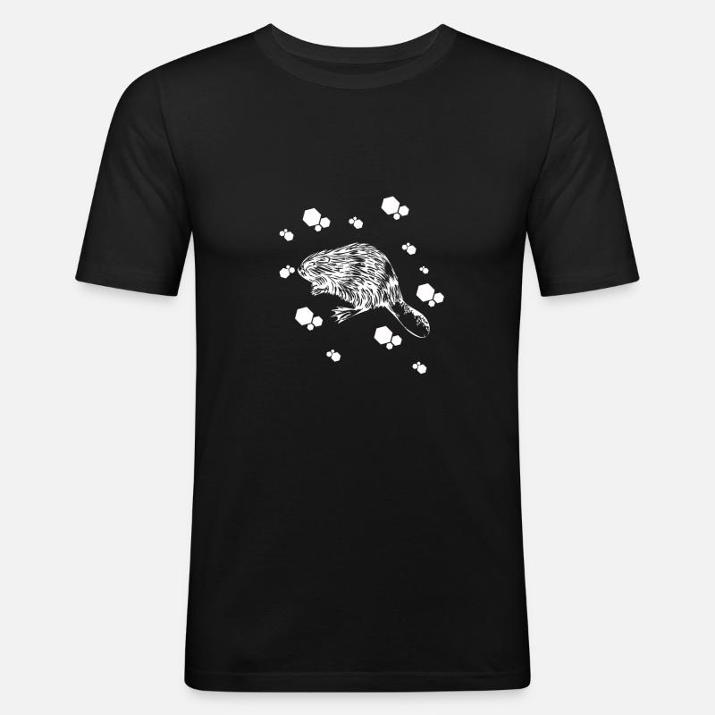 Marder - Hermelin - Wiesel - Männer Slim Fit T-Shirt - Schwarz