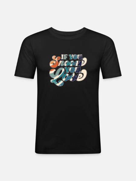If You Snooze You Lose - Männer Slim Fit T-Shirt - Schwarz