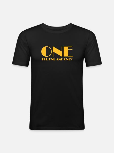 ONE - Men's Slim Fit T-Shirt - black