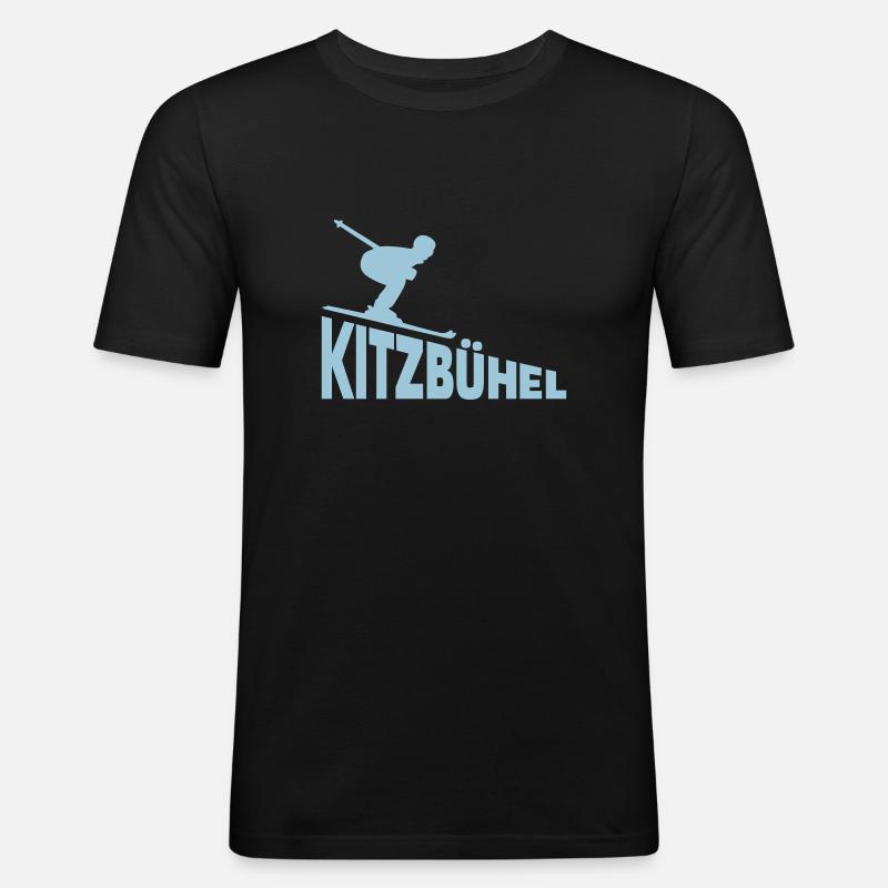 Kitzbühel - T-shirt près du corps Homme - noir