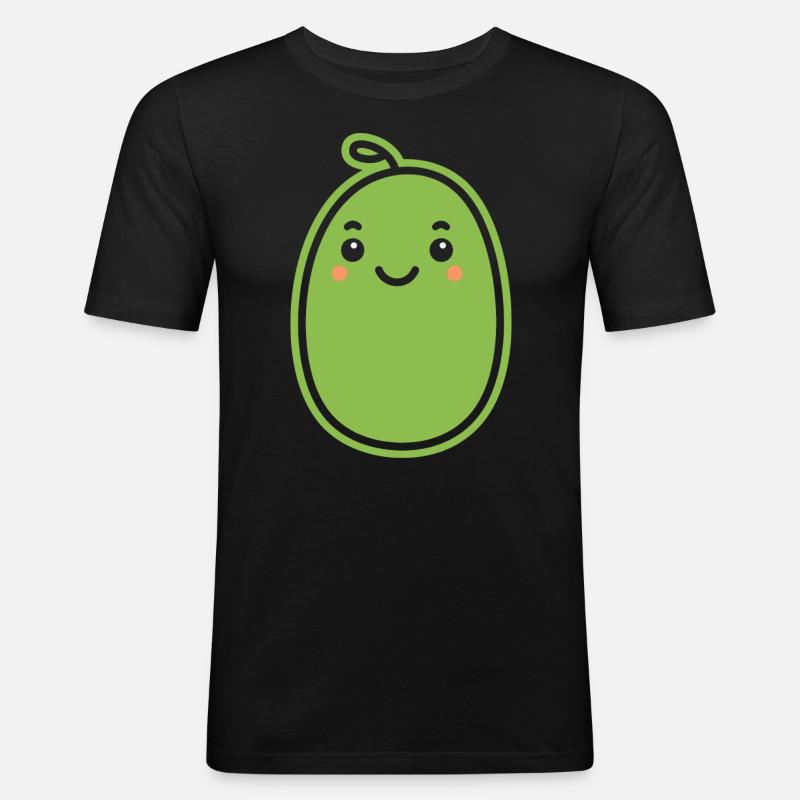 Cornichon - T-shirt près du corps Homme - noir
