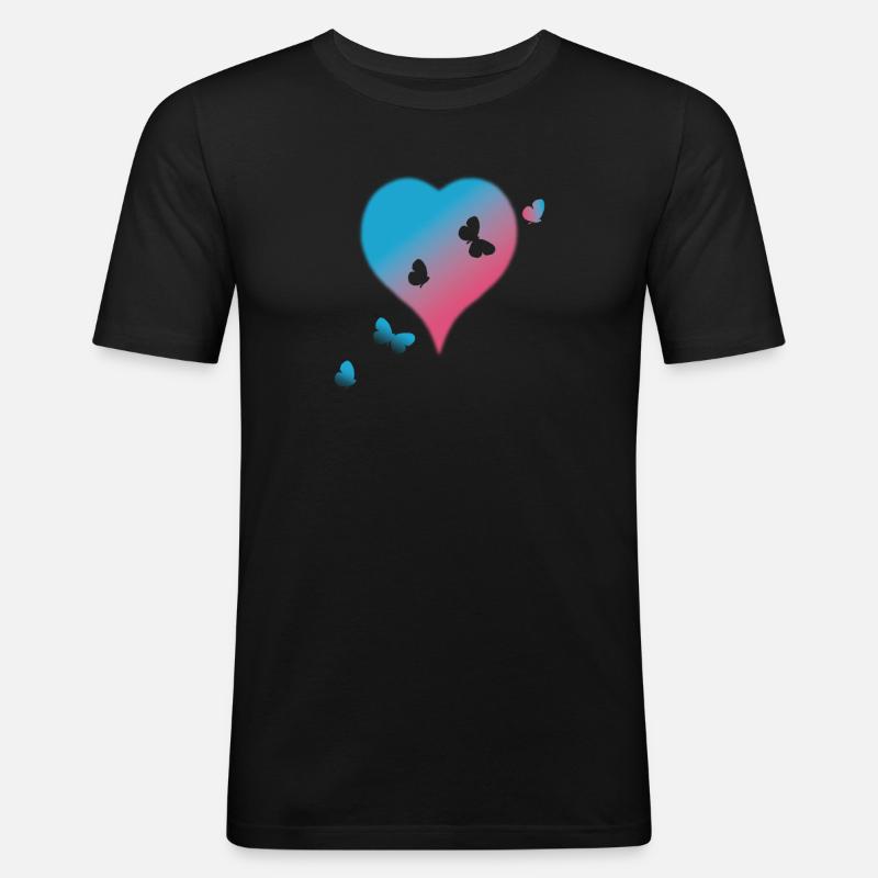 Der Flug der Psyche - Männer Slim Fit T-Shirt - Schwarz