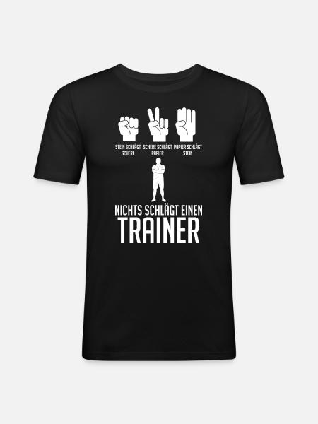 Sportmannschaft Trainer - Männer Slim Fit T-Shirt - Schwarz