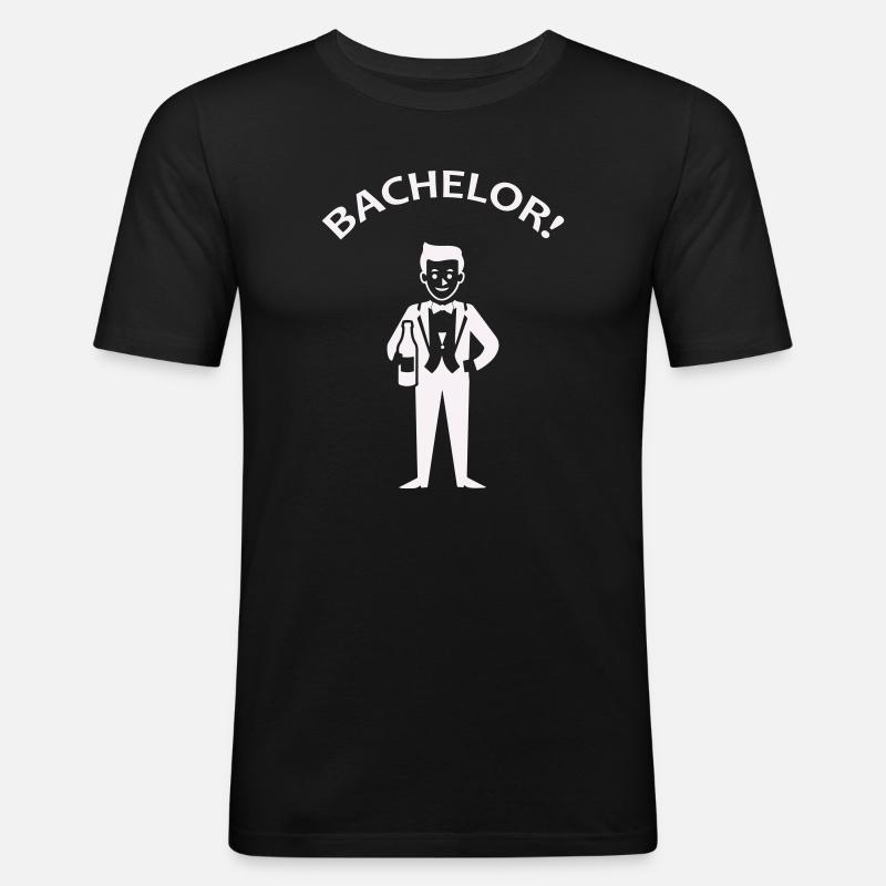 Feierlicher Junggesellenabschied Humor - Männer Slim Fit T-Shirt - Schwarz