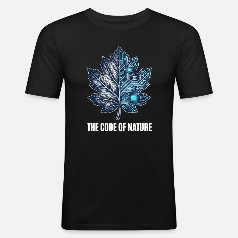Le Code de la nature - T-shirt près du corps Homme - noir
