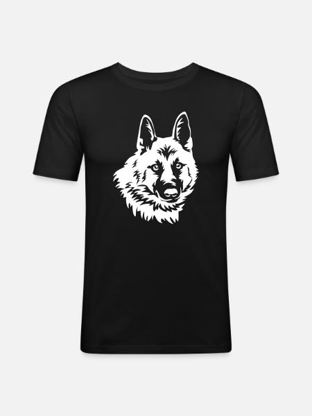Hällefors Elkhound "Black Edition" - Men's Slim Fit T-Shirt - black