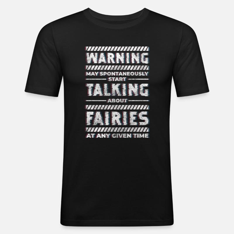 Fee Träume Mädchen Tochter - Männer Slim Fit T-Shirt - Schwarz