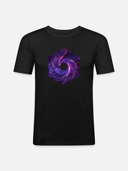 Supernova | Space, geometric figure - Men's Slim Fit T-Shirt - black