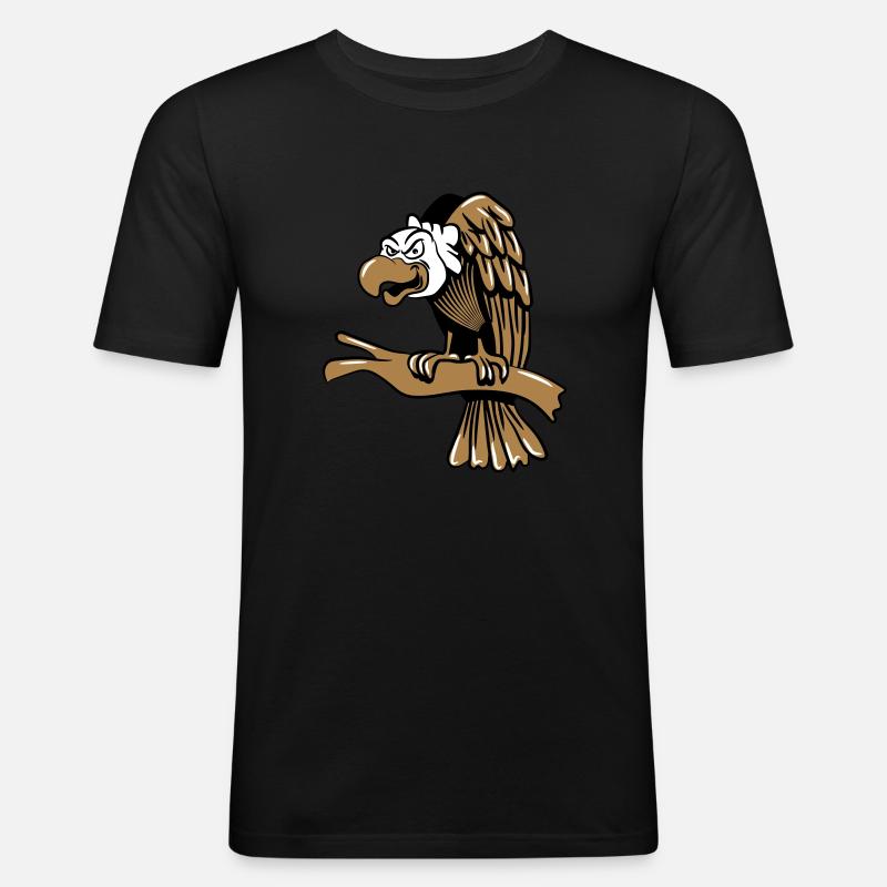geier - Männer Slim Fit T-Shirt - Schwarz