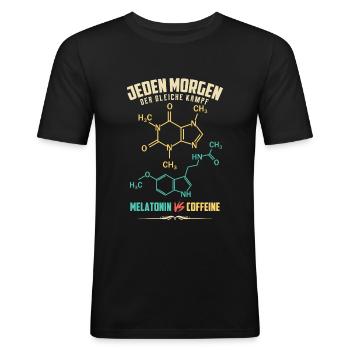 Chemie Chemiker Geschenk Chemie Sprüche Chemie Shi - Männer Slim Fit T-Shirt - Schwarz - Vorne - Nik (191cm)