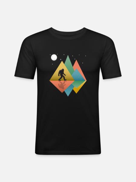 Bigfoot Retro - Men's Slim Fit T-Shirt - black