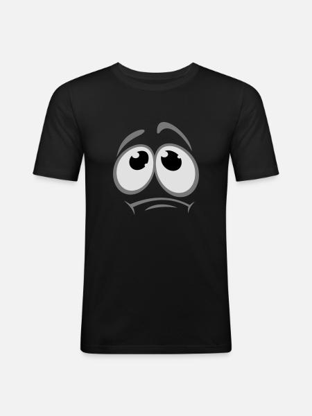 gesicht_1 - Men's Slim Fit T-Shirt - black