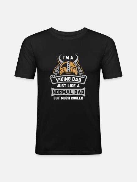 I’m A Viking Dad - Men's Slim Fit T-Shirt - black
