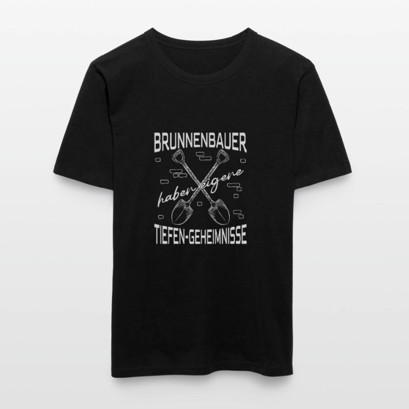 La construction de puits a de profonds secrets Constructeurs de puits T-shirt près du corps Homme