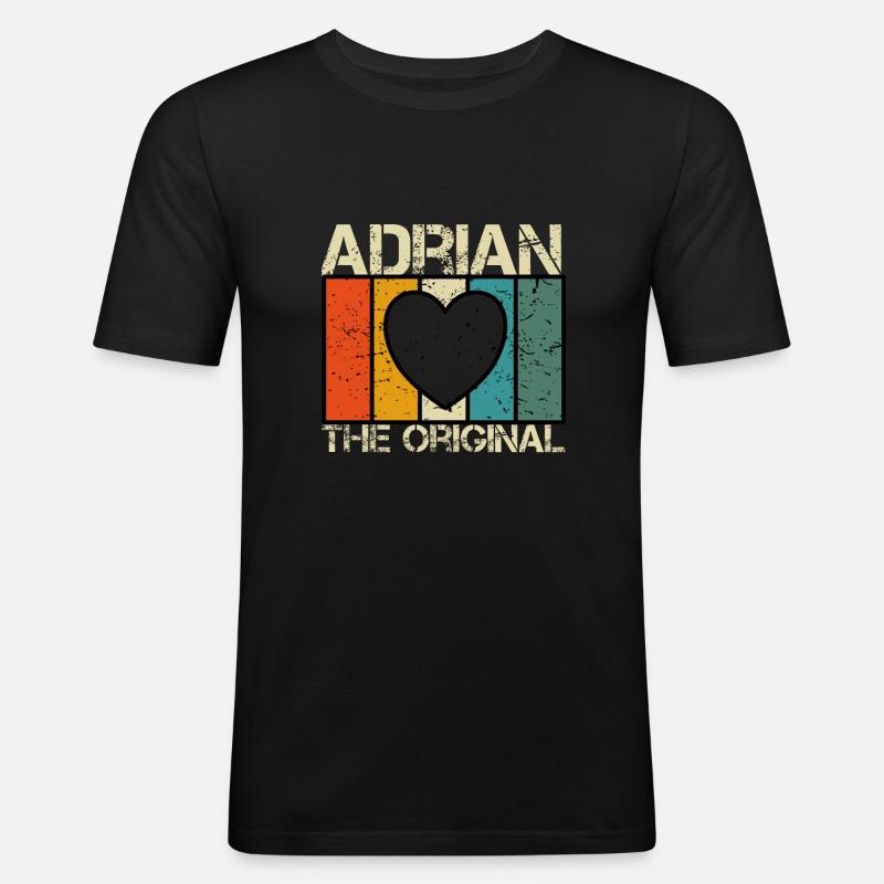 Adrian - T-shirt près du corps Homme - noir
