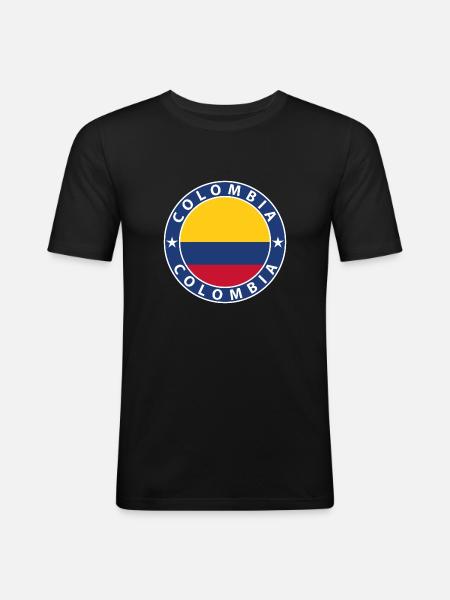 Colombia - Men's Slim Fit T-Shirt - black