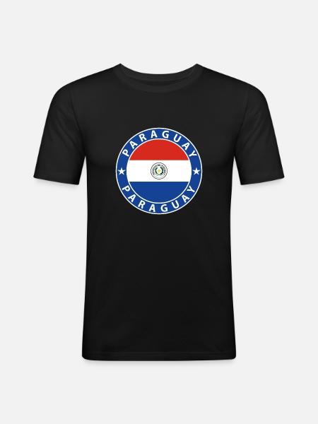 Paraguay - Men's Slim Fit T-Shirt - black