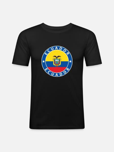 Ecuador - Men's Slim Fit T-Shirt - black