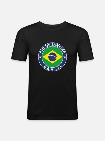 Rio de Janeiro - Men's Slim Fit T-Shirt - black