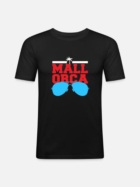 Lunettes d’été Majorque 2022 - T-shirt près du corps Homme - noir