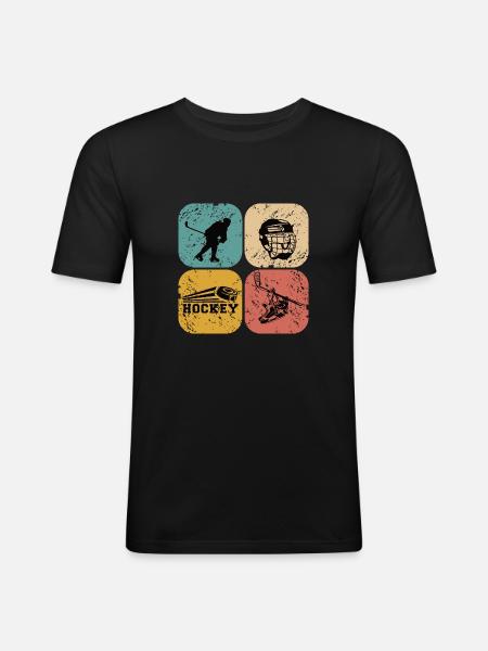 Ice Hockey - Men's Slim Fit T-Shirt - black