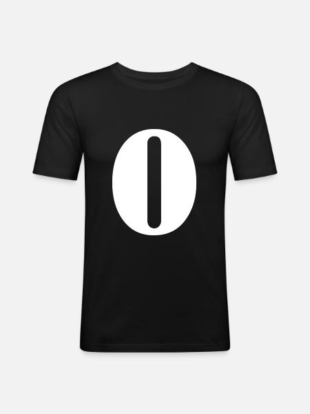 O - Men's Slim Fit T-Shirt - black