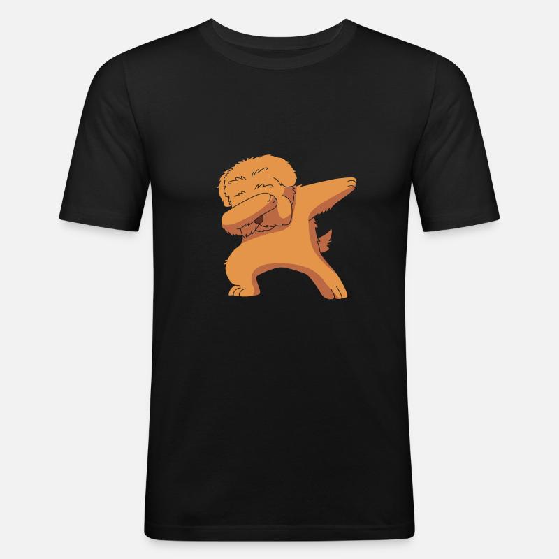 Chow Chow Hund - Männer Slim Fit T-Shirt - Schwarz