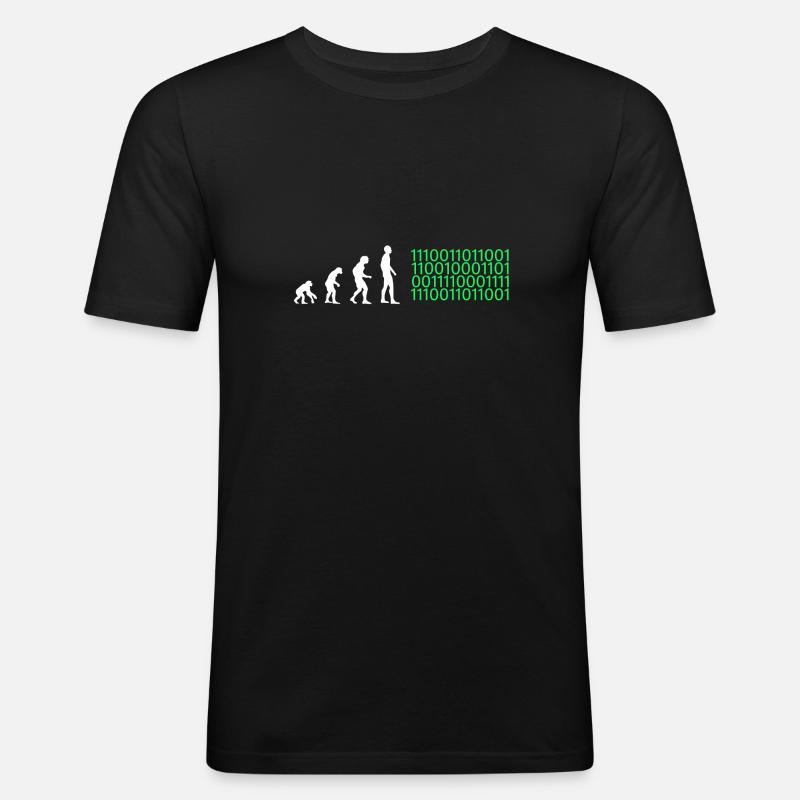 Evolution Artificial Intelligence - Men's Slim Fit T-Shirt - black
