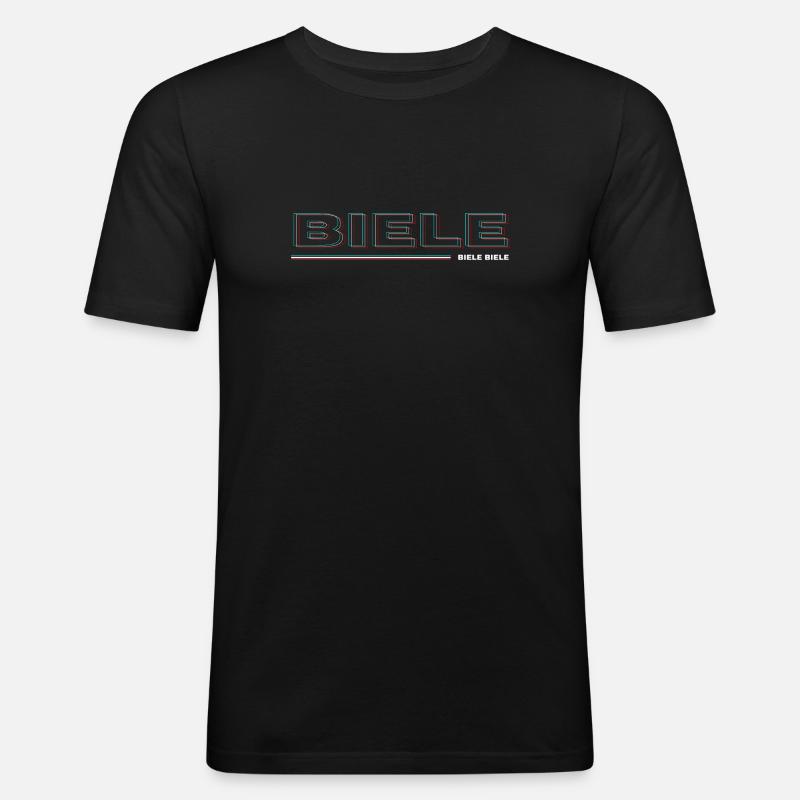 BIELE BIELE BIELE - Endlaser Edition - Männer Slim Fit T-Shirt - Schwarz